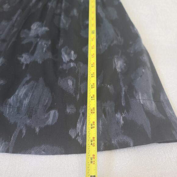 Theory Women's sleeveless turtleneck floral dress sheer black Size 0 Office Goth - Picture 6 of 10